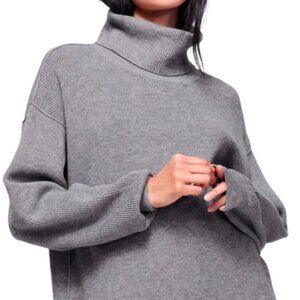 Free people oversized grey turtleneck